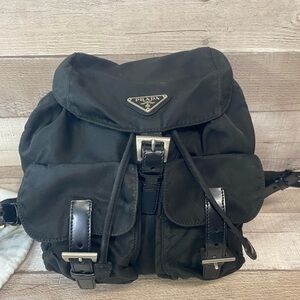 Prada black re-nylon backpack
